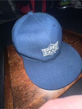Upper Deck Navy Blue Snapback Hat - Men’s Baseball Cap